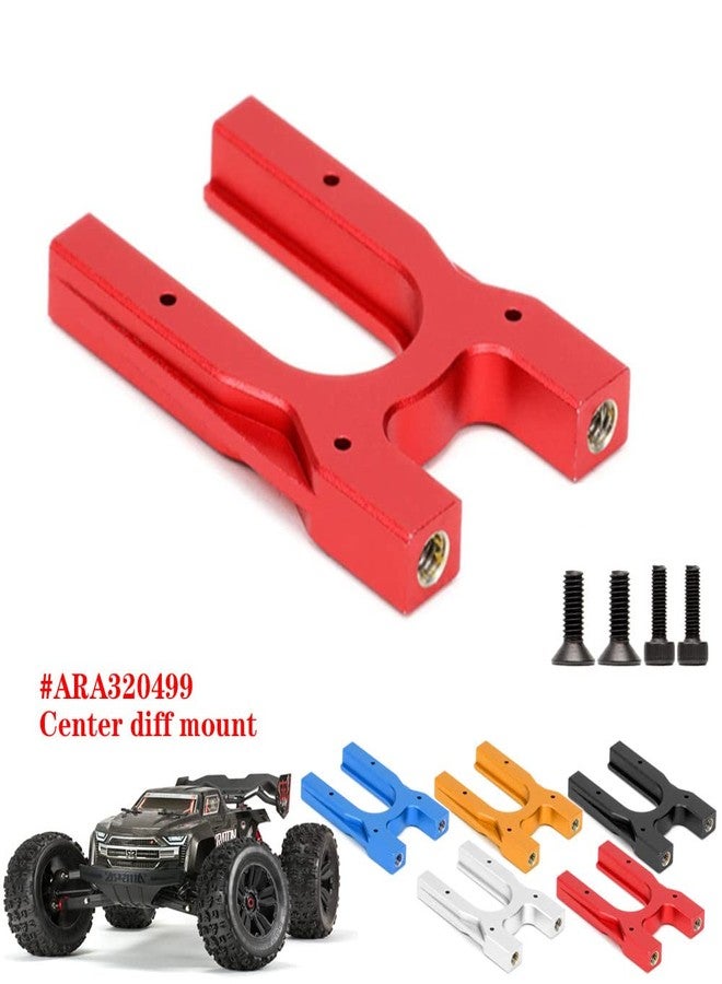 UURCSKY Aluminum Center Diff Mount for Arrma 1/8 KRATON 6s Outcast Typhon Talion 1/7 Infraction Limitless Mojave RC Car Upgrade Parts(Red) - Image 4